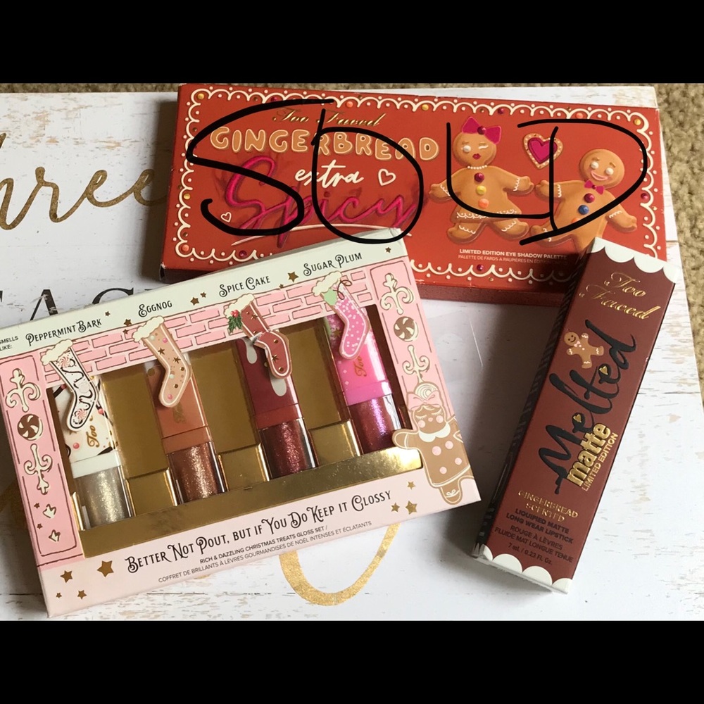 **NIB** Too Faced Holiday Lip Set